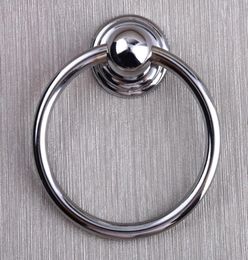 Diameter 70mm modern simple shiny silver drop rings wooden chair wooden door handles chrome kitchen cabinet drawer s knobs5444099