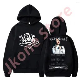Men's Hoodies Nicki Nicole Alma Tour Sweatshirts North America Merch Pullovers Women Men Fashion Casual Streetwear