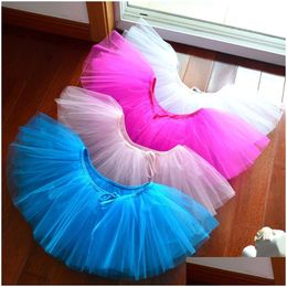 Stage Wear Ocp00010 David Childrens Ballet Skirt School Performance Clothing Half-Length Lace Up One Piece Half Length Fluffy Gauze Dr Otdjm