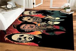 Carpets Evil Guys Living Room Rug Halloween Game Rugs Floormat Soft Bed Bath Non Slip Large Carpet Bedroom Decor Horror Movie Door6802749