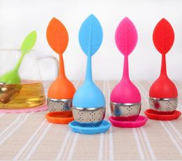 Silicon Tea Infuser Leaf Silicone Infuser with Food Grade Make Tea Bag Philtre Creative Stainless Steel Tea Herbal Spice Strainers 8024802