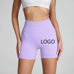 Lu Align Shorts Summer Sport High Breattable Workout Legggs Tight Ass Seamless Wide Midje Sport Yoga Shorts ll LMeon Gym Woman