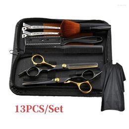 Hair Scissors Stainless Hairdressing Barber Shop Cutting Thinning Shears Haircut Set Drop