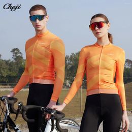 Racing Jackets Cheji Bike Cycling Winter Fleece Warm Windproof Waterproof For Men/Women Cortavientos Clothing Running Bicycle Jacket