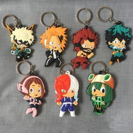 Boku no hero academia PVC soft Keychain pendant My Hero Academia gift Llavero Chaveiro Jewellery accessories Llavero Chaveiro9653193