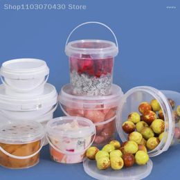 Storage Bottles 150ML-1500ML BPA-Free Empty Plastic Bucket With Lid Airtight PP Jars Clear Container For Bulk Food