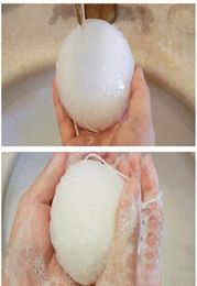 NEW ARRIVAL Whole Natural Konjac Konnyaku Facial Puff Face Wash Cleansing Sponge White high quality 8741227