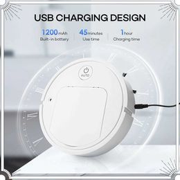 Robotic Vacuums USB Rechargeable 5-in-1 Robot Vacuum Cleaner Wet Mopping Automatic Cleaning Sweeping Machine Floor Mop J240518
