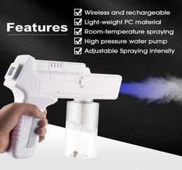 Disinfection Steriliser Blue Ray Nano Spray Gun 100240V 18W Chargeable Sprayer Mist Air Purifies Foggy Machine5394836