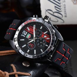 brand new High Quality Top Brand TAG F1 Racing Series Luxury Mens Watch Sports Silicone Strap Super Luminous Waterproof Automatic Designer Movement Watches