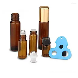 Storage Bottles Opener Corkscrew Triangle Leaf Shape Key Convenient Essential Oil Caps Tool Roller Balls Refillable Remover