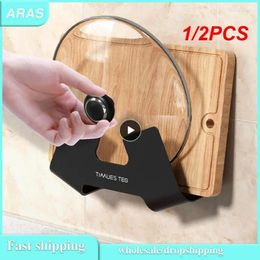 Kitchen Storage 1/2PCS Tools Accessories Multifunction Lid Rack Holder Wall Mounted Pan Pot Cover Stand Cutting Board