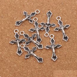 Charms Enamel Crucifix Cross Jesus Pendants 200Pcs Lot 10Colors 14X22 5Mm Fashion Jewellery Diy Fit Bracelets Necklace Earrings L499307W Dhro9