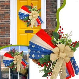 Decorative Flowers American Independence Day Wreath July 4th Front Door Fall 24 48 Christmas Before For