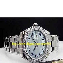 store361 new arrive watches 39mm Platinum PEARLMASTER Glacier Blue Wave Arabic 18946 219q