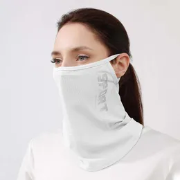 Scarves Face Cover Silk Sunscreen Mask Summer Anti-UV Breathable Men Women Cycling Scarf Sun Protection Hiking Neck Balaclava