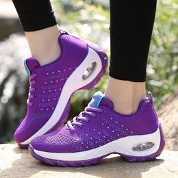 Casual Shoes Ladies Sneakers Walking 2024 Breathable Outdoor Light Weight Platform Black For Women