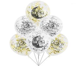 Eid Mubarak Balloons Happy Eid Balloons Happy Ramadan Muslim Festival Decoration Islamic New Year clear confetti19054291