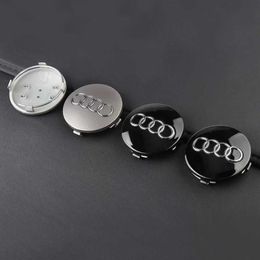 Car Stickers 4pcs 60mm 61mm 69mm Car Styling Wheel Centre Cap Hub Covers Badge 4B0601170 For Audi A3 A4 A5 A6 A7 A8 S4 S6 Car Accessories T240513