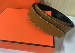 Fashion Luxury Belt Genuine Leather Men Belt High Quality H Smooth Buckle Mens Belts for Women Belt Jeans Cow Strap9785654