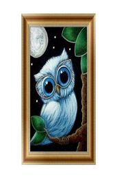 3D Owl Embroidery Diamond Painting Chic Animal Home Decoration Painting Magic Round DIY Cross Stitch7377741