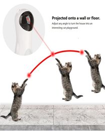 Automatic Rotating Infrared Laser Funny Cat Pet Dog and cat Infrared Laser Toy Fourspeed Automatic Rotating Mode Laser Distance A5582438