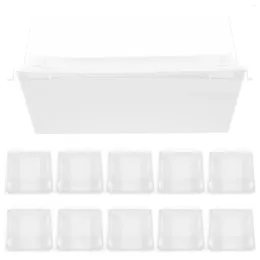 Take Out Containers 50 Pcs Food With Lids Baking Box Packaging Candy Boxes Party Favours Pastry Small Cake Cookie Clear