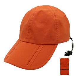 Outfly Waterproof Baseball Cap For Man Outdoor Travel Mountaineering Folding Anti - UV Men Fishing Sports Baseball Cap 240517