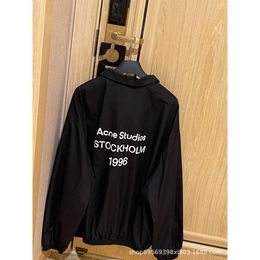 MĘŻCZYZNIE PLEATY Zimowe Acne1996 Unisex Boyfriend Style Style Botton Kurtka