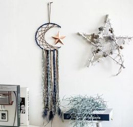 Boho Macrame Wall Hanging Moon Star Bohemian Home Decor Tassel Feather Wall Hangings Handmade Woven Home Decor5264913