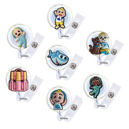 Other Household Sundries Cocoa Melon Cartoon Badge Reel Retractable Nurse Id Card With Clips And Cord Name Nursing Holder For Hospit Ot5Pu