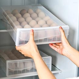 Storage Bottles Egg Box Refrigerator Holder Organiser Double Layer Tray Drawer Case Kitchen Supplies