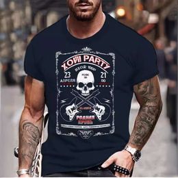 2024 Summer New Short 3D Men's round neck short sleeved American casual T-shirt M518 16