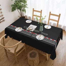 Table Cloth UK RAILWAY LEVEL CROSSING Tablecloth 54x72in Soft Decorative Border Festive Decor