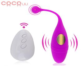 Powerful Vibrating Egg Bullet Vibrator Multispeed Wireless Remote Control Gspot Massager Adult Sex Toys for Women Products6436151