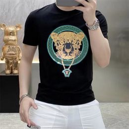 2024 New Style Luxurys Designers tshirts mens Classic Letter Hot Drill T shirts Men Women Casual T-shirt Cotton Streetwear Tops Tee Size Size S-3XL