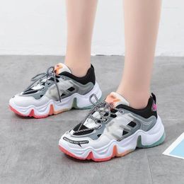 Fitness Shoes Casual Female Ladies Flats Vulcanised Canvas Tenis Feminino Sneakers Women Platform Woman Lace Up