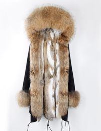 2018 New Winter Coat Women Jacket staccabile 3 in 1 capispalla naturale vera rex pelliccia di rabbit fodera per pellicce da boscaio covo streetwear hood6390353