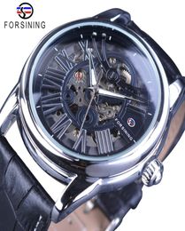 Forsining Official Exclusive Roman European Retro Wave Design Classic Transparent Mens Automatic Watches Top Brand Luxury6220307