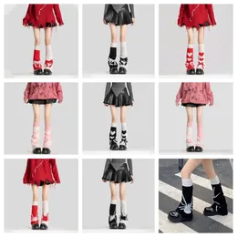 Women Socks Printing Jk Sweet Lolita Harajuku Knitted Cover Foot Nylon Y2k Lady