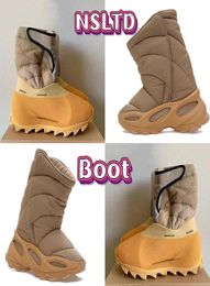 Nsltd bot tasarımcısı örgü rnr botları sul diz yüksek kış patikleri çilek hız spor ayakkabı haki haki erkek kadınlar su geçirmez sıcak 2253027
