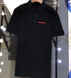 Summer Men Polo Shirt Luxury Fashion Business Clothing Short Sleeve Collar Details Workplace Tees MXXL8817336