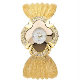 Pulseira de moda de luxo Observe as mulheres populares da UE dos EUA diamante Butterfly Mesh Watch Band Women Quartz RESPOSTA VESTUROS INTEIROS W4015625