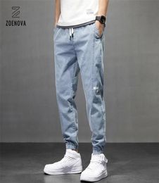 Men039s jean 2021 jogger harem pantaloni pantaloni harajuku cargo jeans cotone harem casual harem denim hip hop pantaloni maschi 24630486