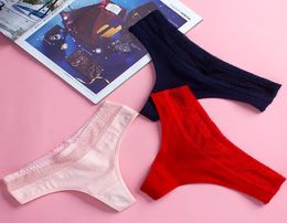 Ladies Cotton Panties LowRise Women Sexy Thongs Seamless Briefs Women Cotton High Elasticity Underwear Sexy Sports Panty9548999