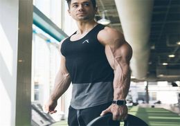 Summer Newest Tank Top Men New Gyms Clothing Bodybuilding Fitness Workout Muscle Men Vest Sportswear Undershirt6485252