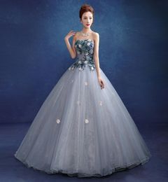 Free ship light blue/light grey shoulder ball gown Mediaeval dress Renaissance gown Sissi princess Victorian/Marie Belle Ball7918450