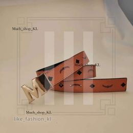 Fashion 2024 New Mcmc Belt Luxury Designer Belt Buckle Fashion Mcmc Bag Belt Genuine Leather Women Belts For Men Letter Double Big Gold Silver Classical 144