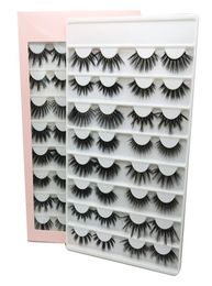 L eyelashes book 16 pairs 100 handmade Whole lashes book 3d mink eyelashes 25mm mink lashes Faux mink eyelash custom packagin7729521