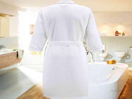 5 Star el 100 Cotton Men Kimono Bathrobe Plus Size Towel Bath Robe Mens Waffle Robes for Women Long Dressing Gown Sleepwear CX2008680421